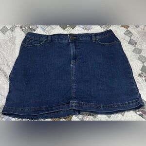 Lee Classic Blue Denim Mini Skirt/shorts